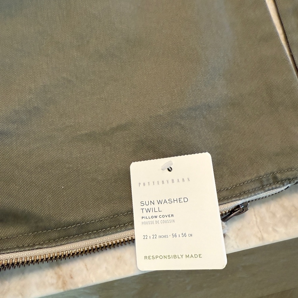 Pottery Barn canvas pillow covers - Picture 2 of 2